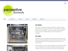 Tablet Screenshot of perceptivecontrols.com